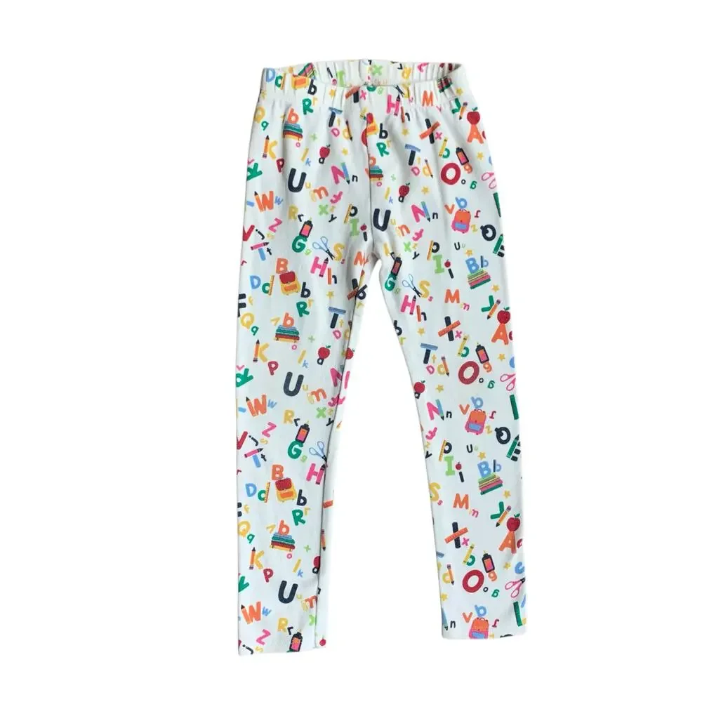 Gymboree Alphabet Back to School Knit Leggings